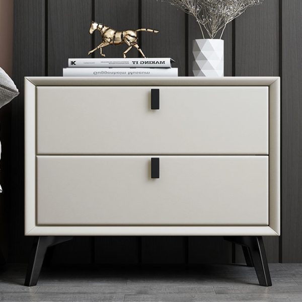 Noptieră premium din MDF Paris White - imagine 3