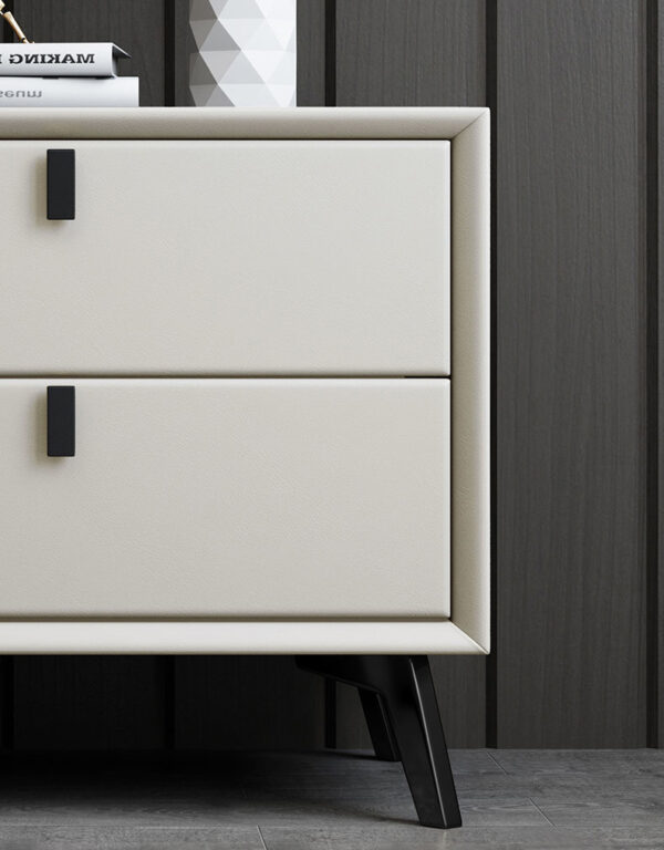 Noptieră premium din MDF Paris White - imagine 5