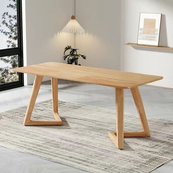 Masa dining dreptunghiulara Terra Oak 160x80x75 cm - imagine 2