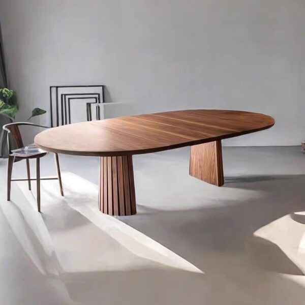 Masa de dining ovala 140x70x75 cm - imagine 4