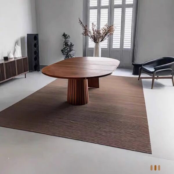 Masa de dining ovala 140x70x75 cm - imagine 6