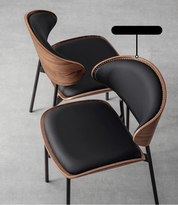 Scaun dining Luna Wood Black - imagine 3