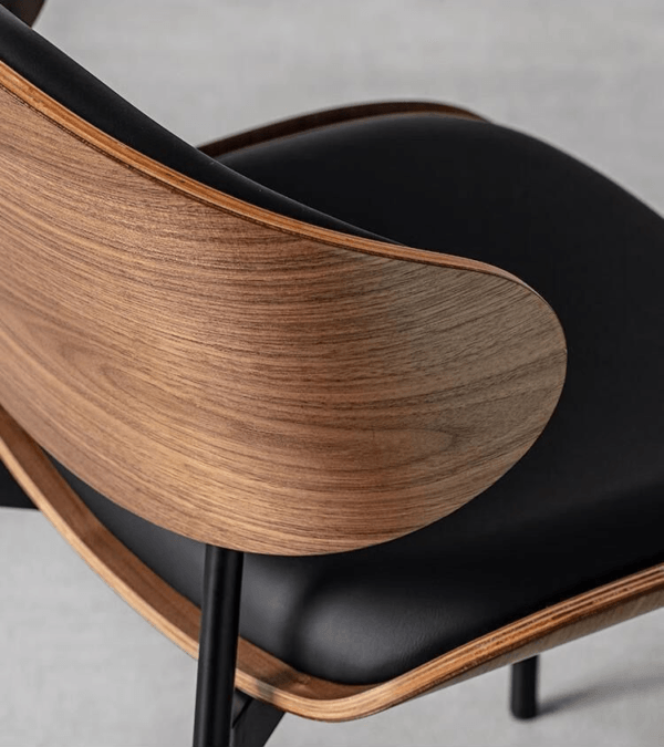Scaun dining Luna Wood Black - imagine 4