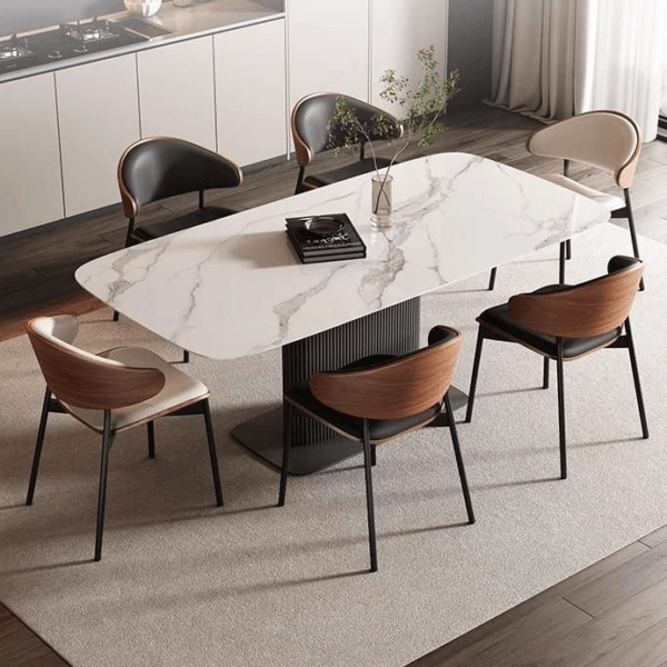 Scaun dining Luna Wood Beige - imagine 3