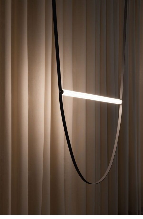 Corp de iluminat suspendat modern din piele 210 cm - imagine 5