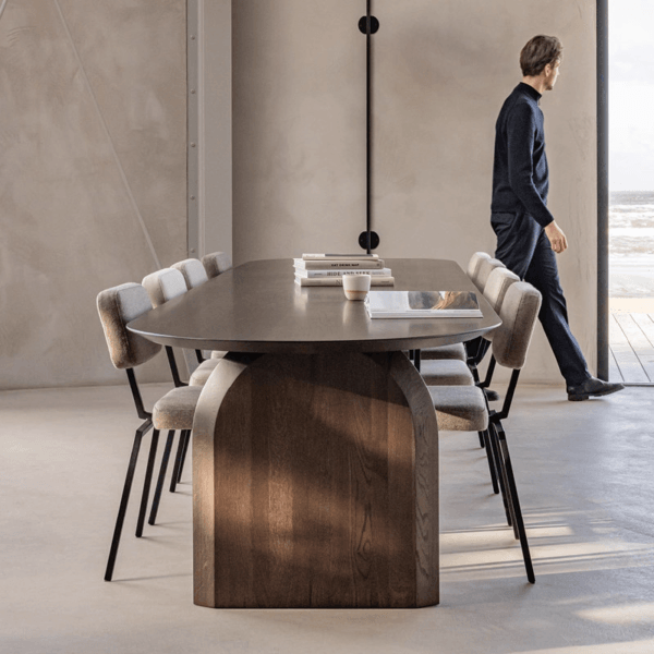 Masa de dining din lemn de pin Aura 120x60x75 cm - imagine 3