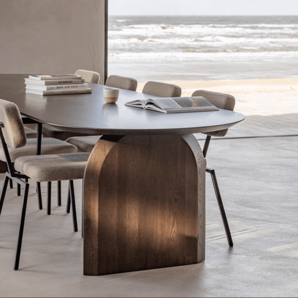 Masa de dining din lemn de pin Aura 120x60x75 cm - imagine 5