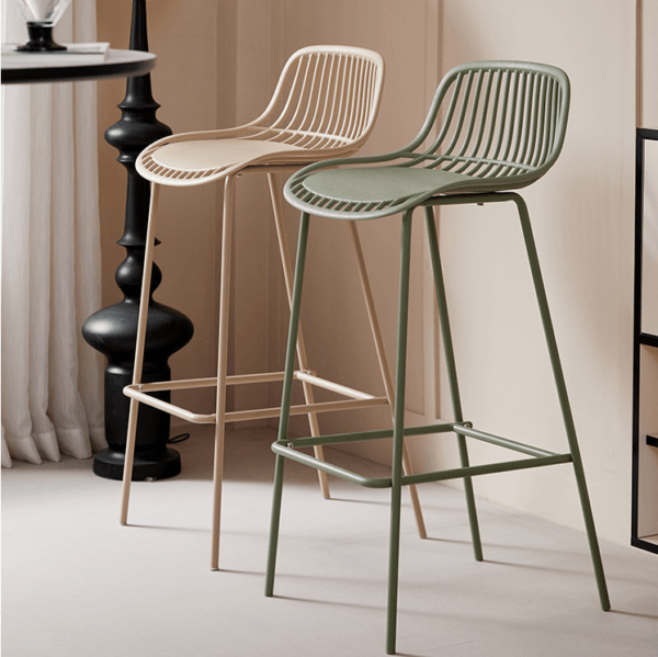 Scaun bar metalic Cyprus Cream - imagine 2
