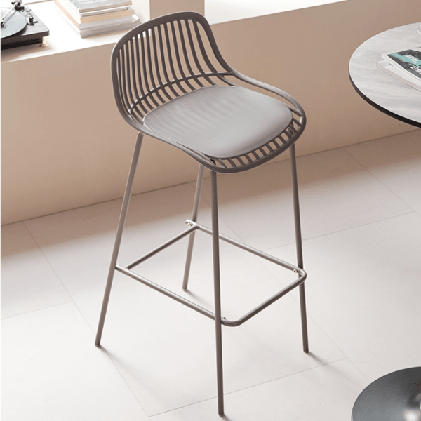 Scaun bar metalic Cyprus Cream - imagine 4