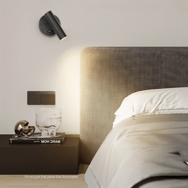 Aplica LED din metal Black cu spot directionabil - imagine 2