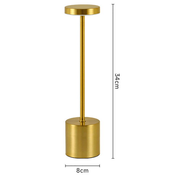 Lampa de masa fără fir din metal Gold - imagine 5