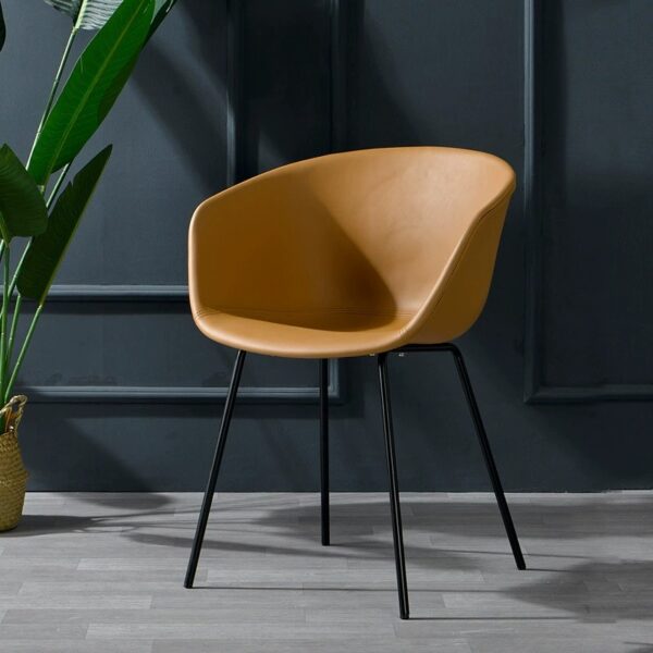 Scaun dining Aura Brown - imagine 4