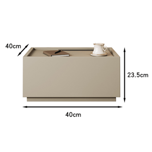 Noptiera lemn Blocka modulara 40x40x23.5 cm Grey - imagine 3