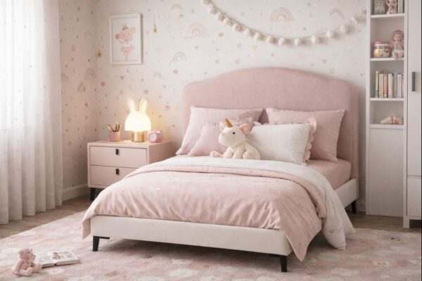 Noptieră premium din MDF Paris Pink - imagine 2