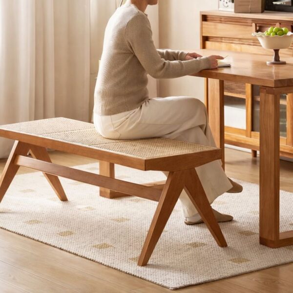 Bancheta Premium Ratan  128x45x45cm - imagine 4