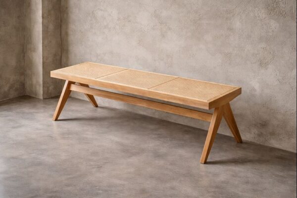 Bancheta Premium Ratan  128x45x45cm - imagine 2