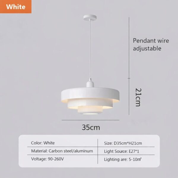 Pendul modern cu design geometric - imagine 3