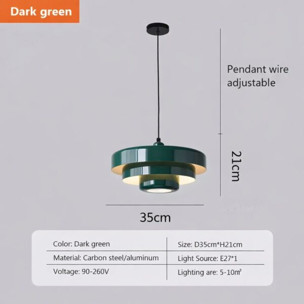Pendul modern cu design geometric - imagine 3