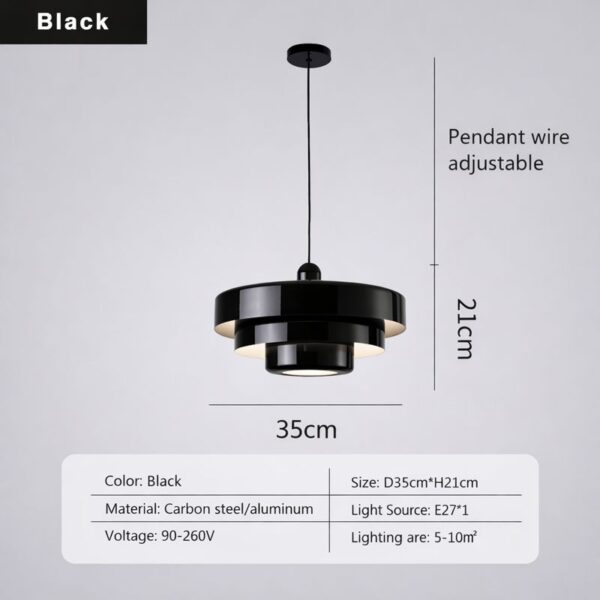 Pendul modern cu design geometric - imagine 3