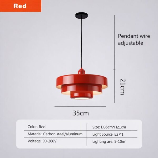 Pendul modern cu design geometric - imagine 4