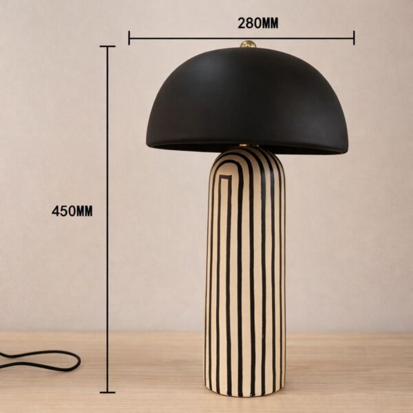 Lampa de masa din ceramica Zebra - imagine 3