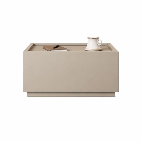 Noptiera lemn Blocka modulara 40x40x23.5 cm Grey - imagine 6