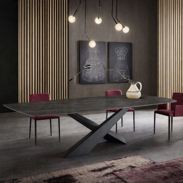 Masa dining Stone 160x80x75cm - imagine 7