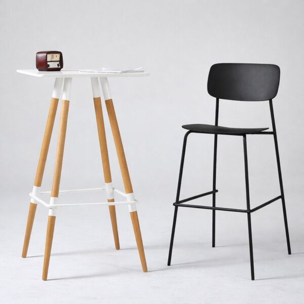 Scaun bar Slim Black - imagine 2