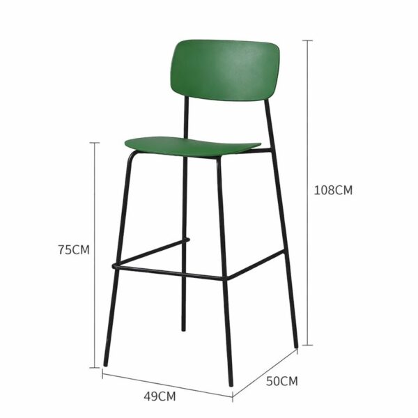 Scaun bar Slim Green - imagine 5
