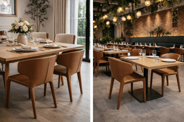 Scaun dining Novo Brown - imagine 2