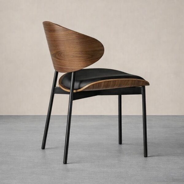 Scaun dining Luna Wood Black - imagine 2