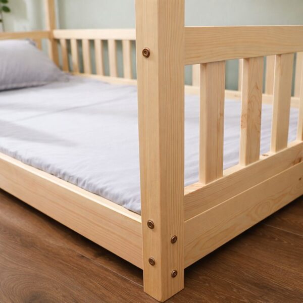 Pat copii tip Montessori 200x90 cm Oak - imagine 3